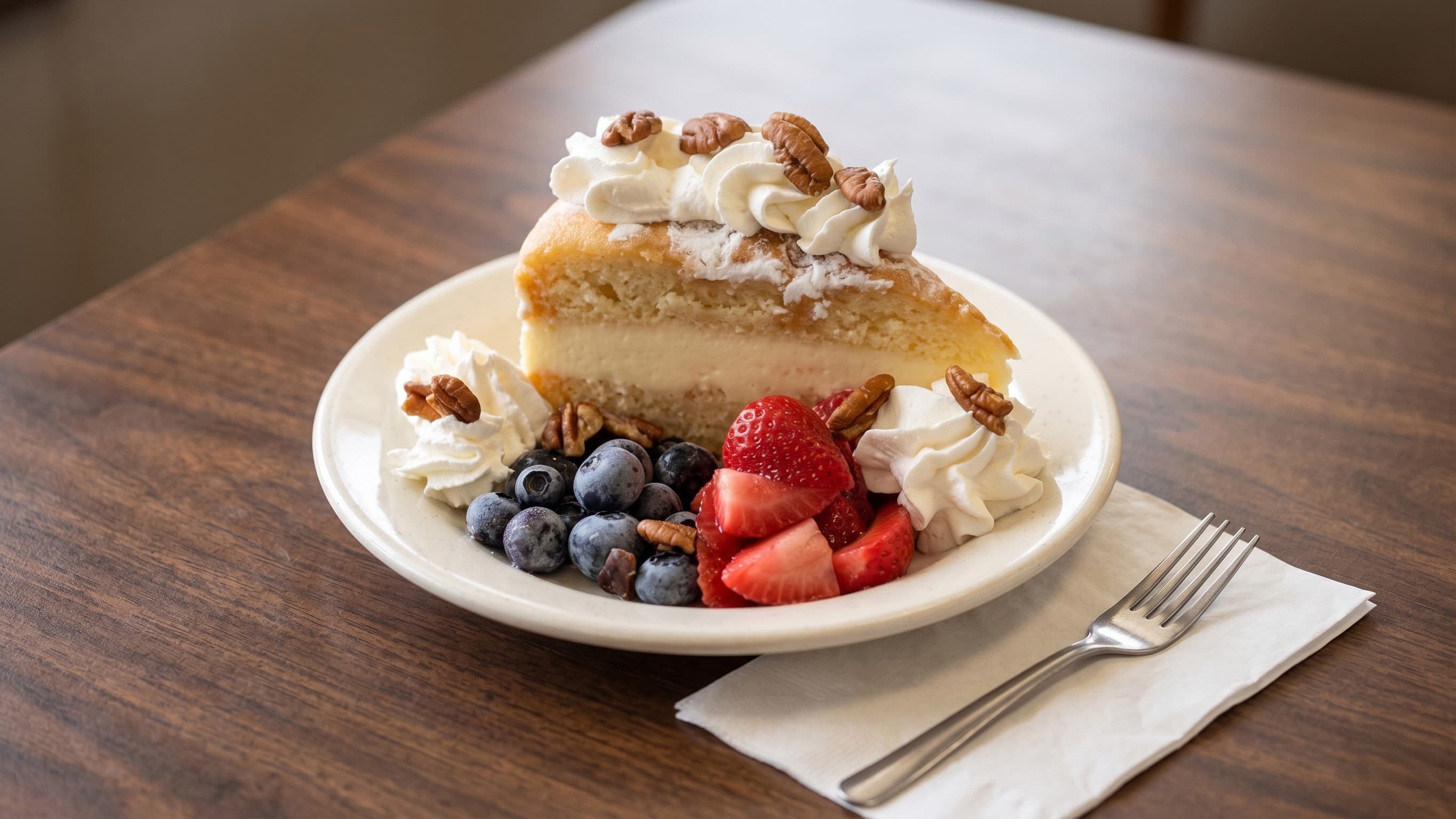 Assorted Cakes with Mixed Fruit