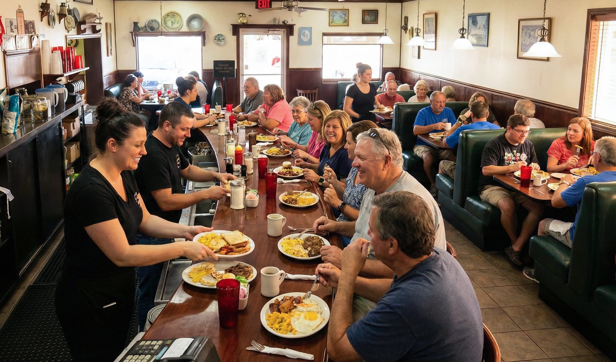 Inside Sara's Diner