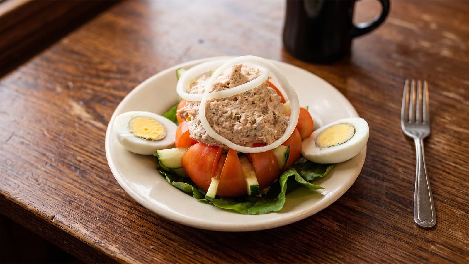 Stuffed Tomato with Tuna Salad